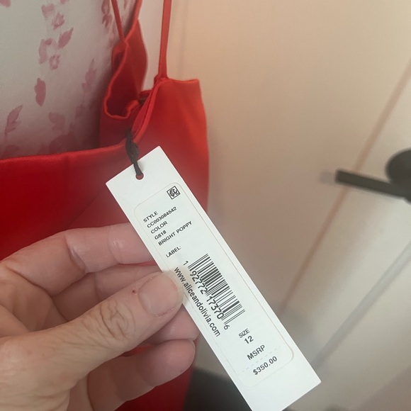 NWT Alice + Olivia Loraine Slip Midi Dress - Picture 10 of 13